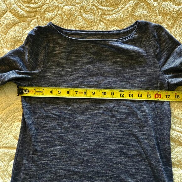 Talbots 3/4 Sleeve Blue Tee Shirt Size S - Picture 5 of 7